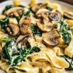 Spinach Mushroom Pasta