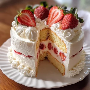 Strawberry Chiffon Cake