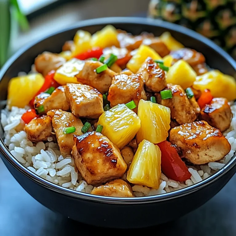 Sweet & Savory Pineapple Chicken Rice!