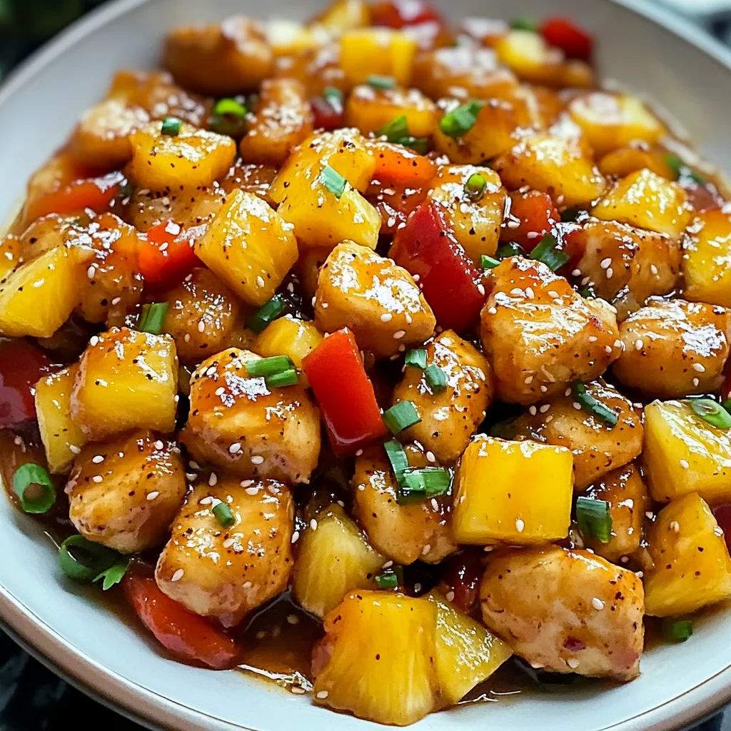 Sweet and Sour Chicken with Pineapple