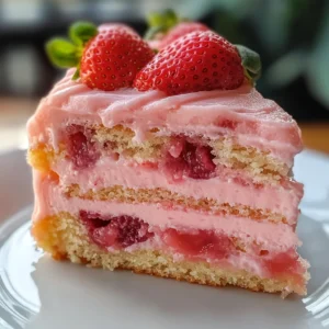 Amazing Strawberry Honeybun Cake