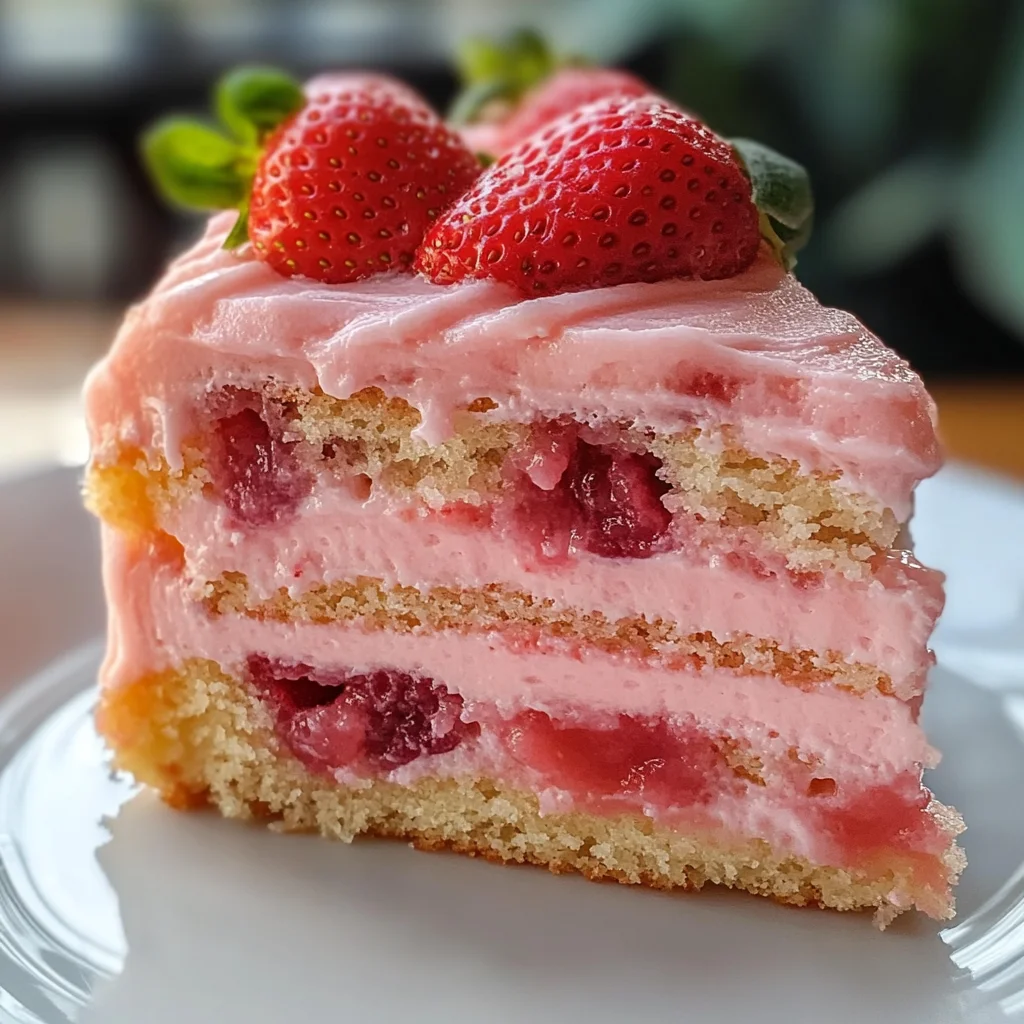 Amazing Strawberry Honeybun Cake