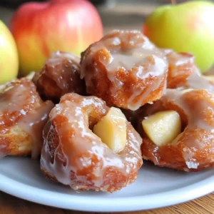 Apple Fritter Doughnut Bites