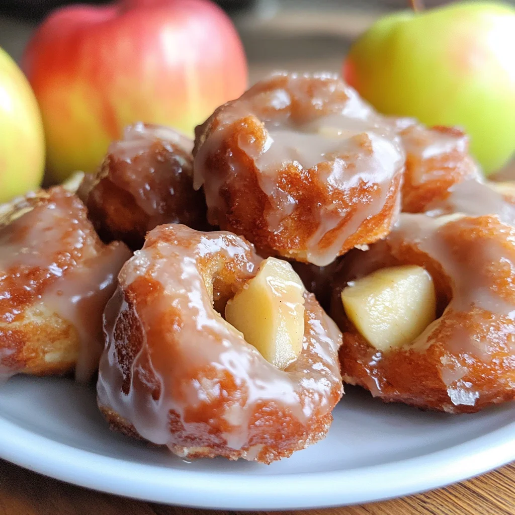 Apple Fritter Doughnut Bites