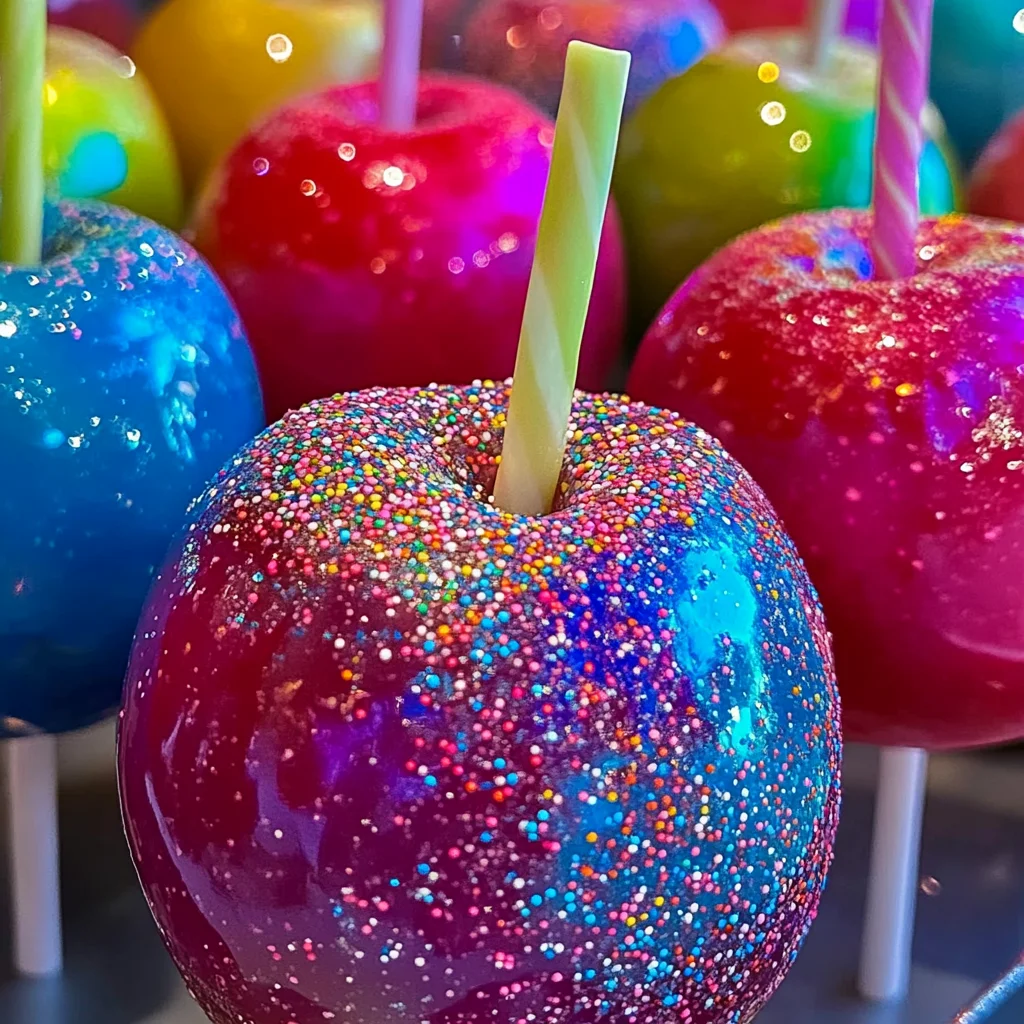 Colorful Candy Apples Recipe | Easy Festive Treats