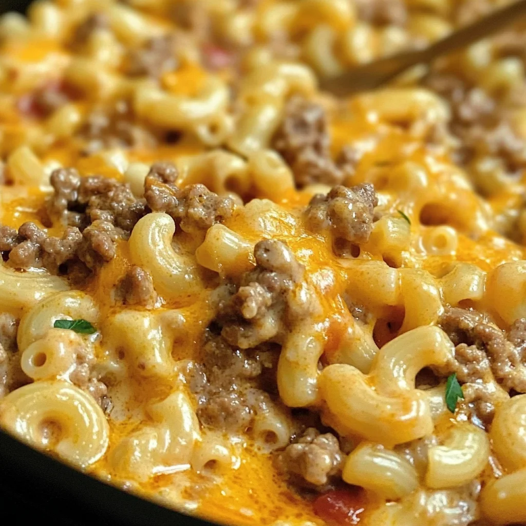 Crockpot chicken hamburger Casserole