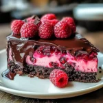 Decadent Dark Chocolate Raspberry Cheesecake You'll Adore