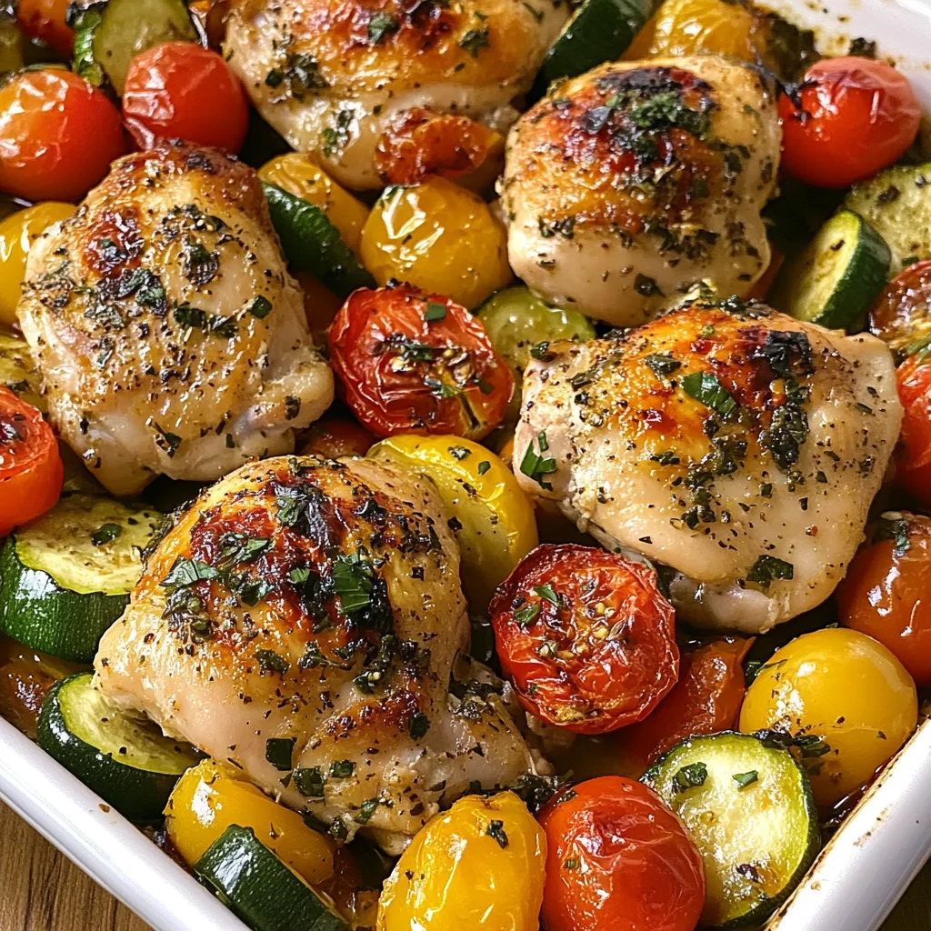 Delicious Baked Mediterranean Chicken and Vegetables