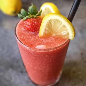 Frozen strawberry lemonade