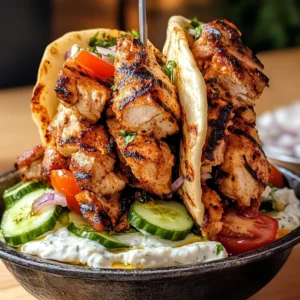 Greek Chicken Gyros