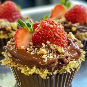 Homemade Chocolate Strawberry Cups Recipe