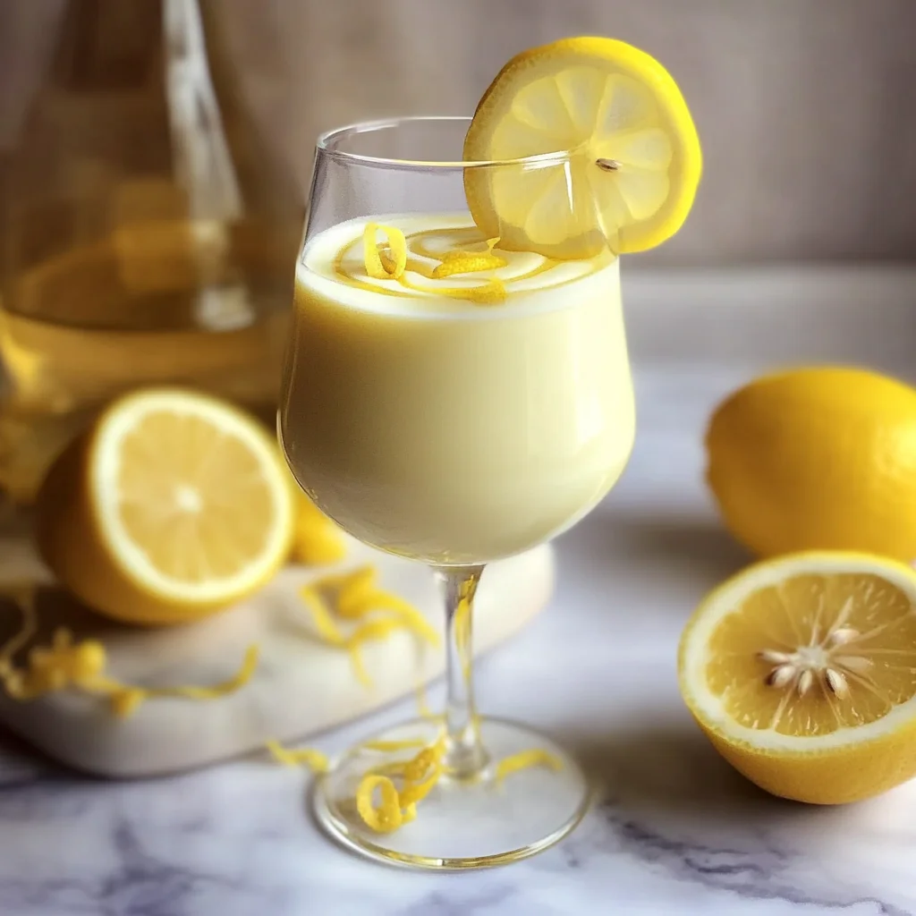 Homemade Crema di Limoncello
