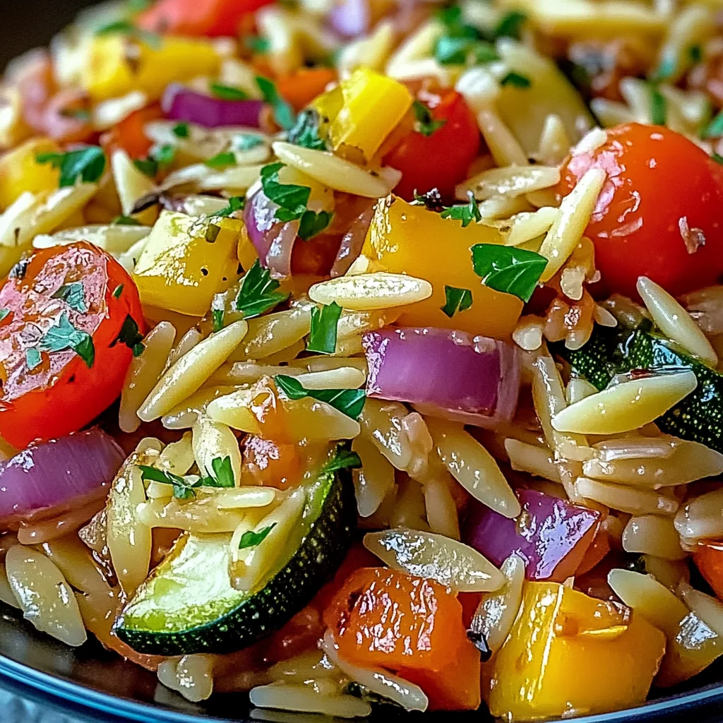 Irresistibly Tasty Roasted Vegetable Orzo You'll Crave Daily