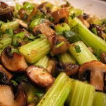 Jennie's Roasted Celery And Mushrooms