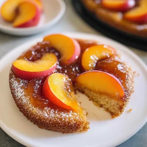 Peach Upside Down Mini Cakes
