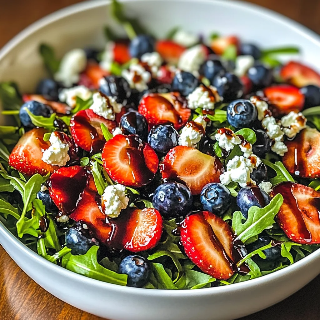 Refreshing Arugula Salad with Berries