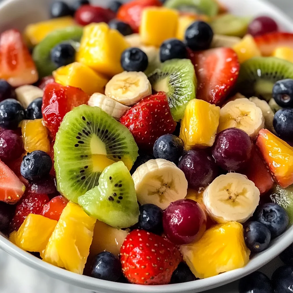 Refreshing Fruit Salad with Honey Lime Dressing
