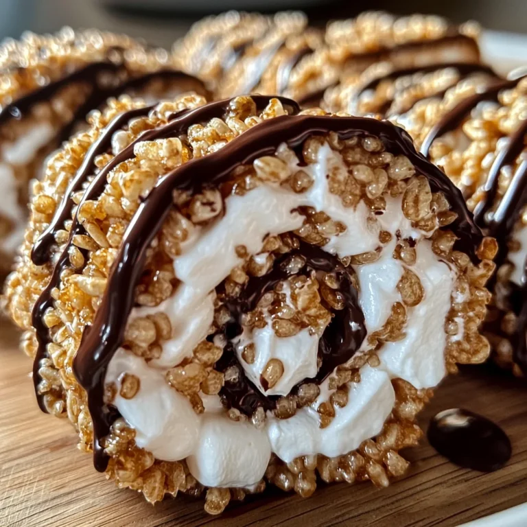 S’mores Rolled Rice Krispie Treats