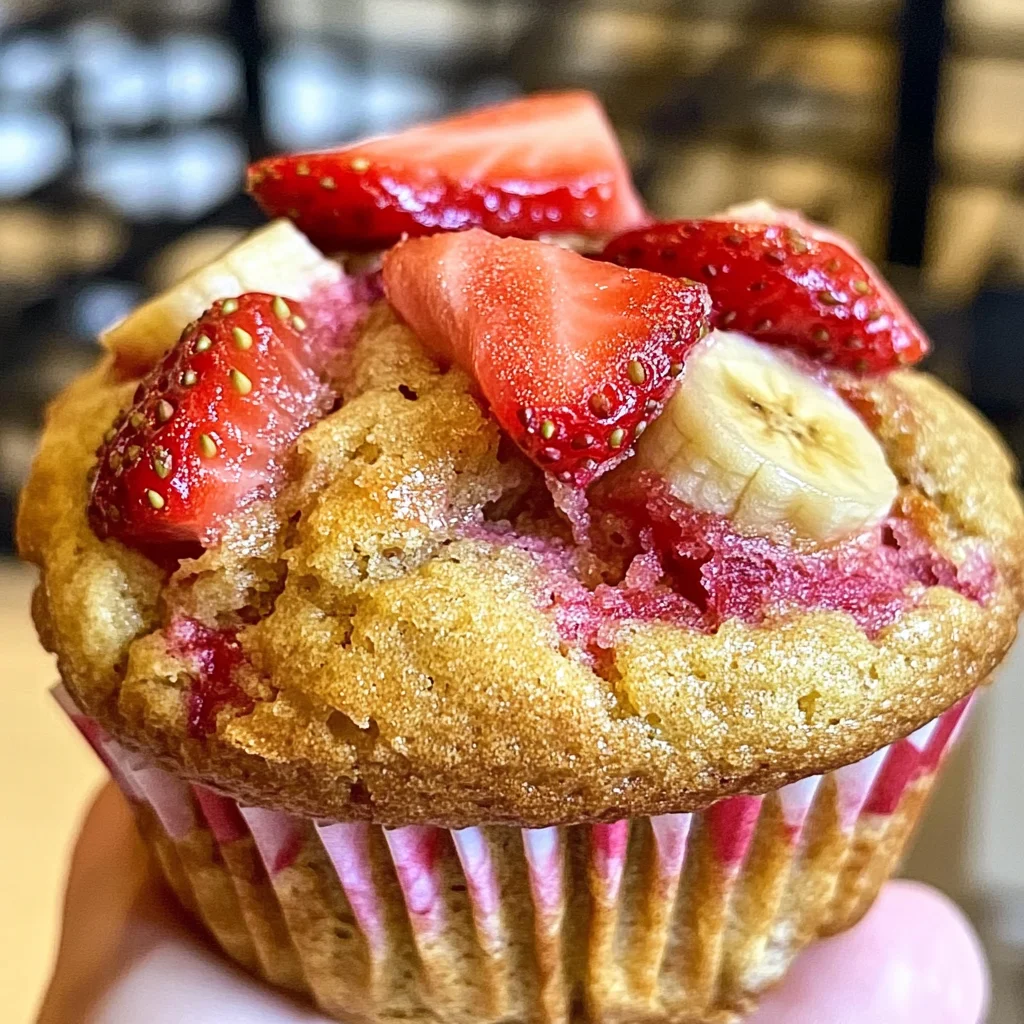 Strawberry Banana Muffins