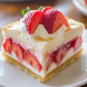 Strawberry Custard Bars