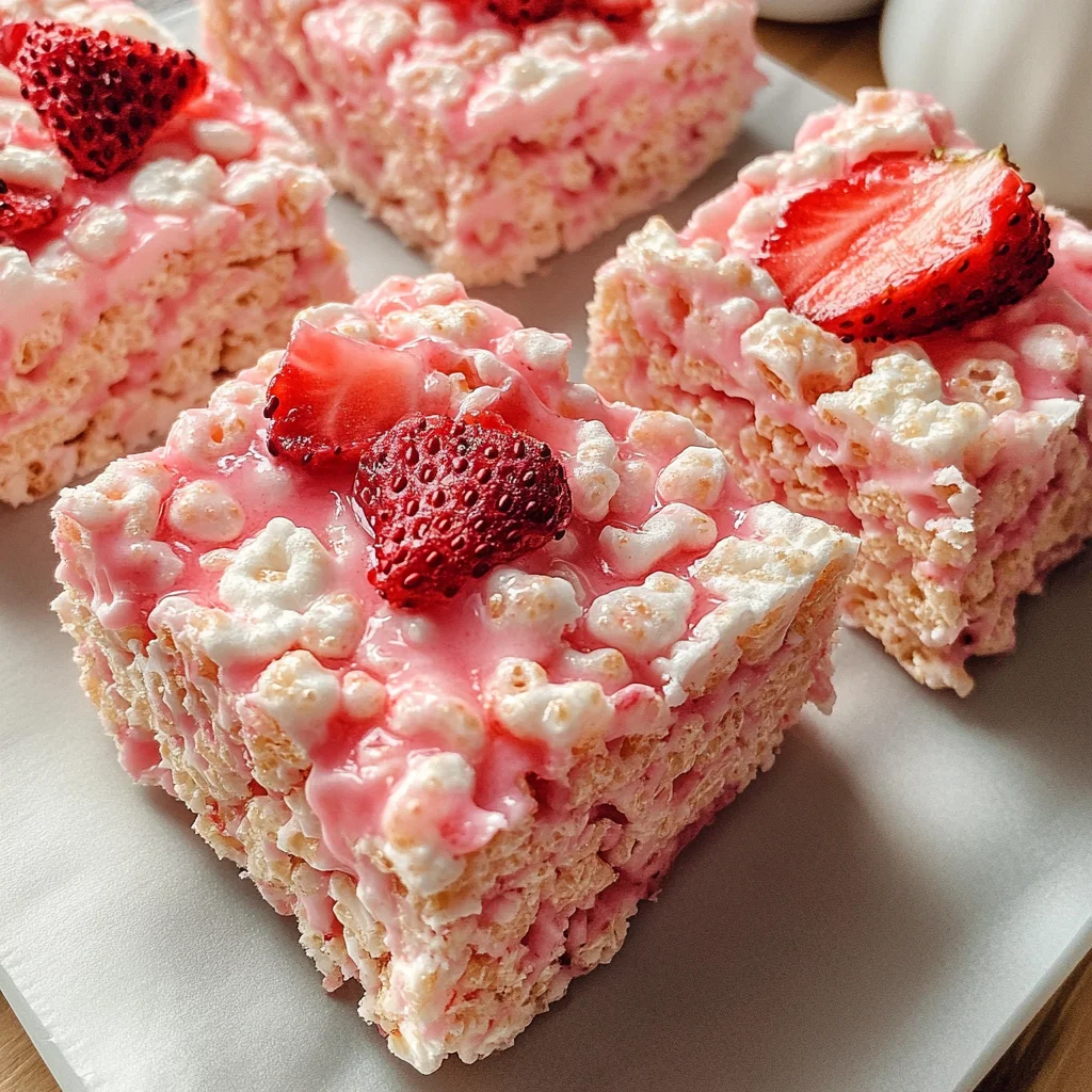 Strawberry Rice Krispie Treats