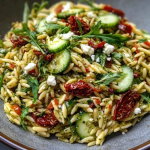 Sun Dried Tomato Orzo Pesto