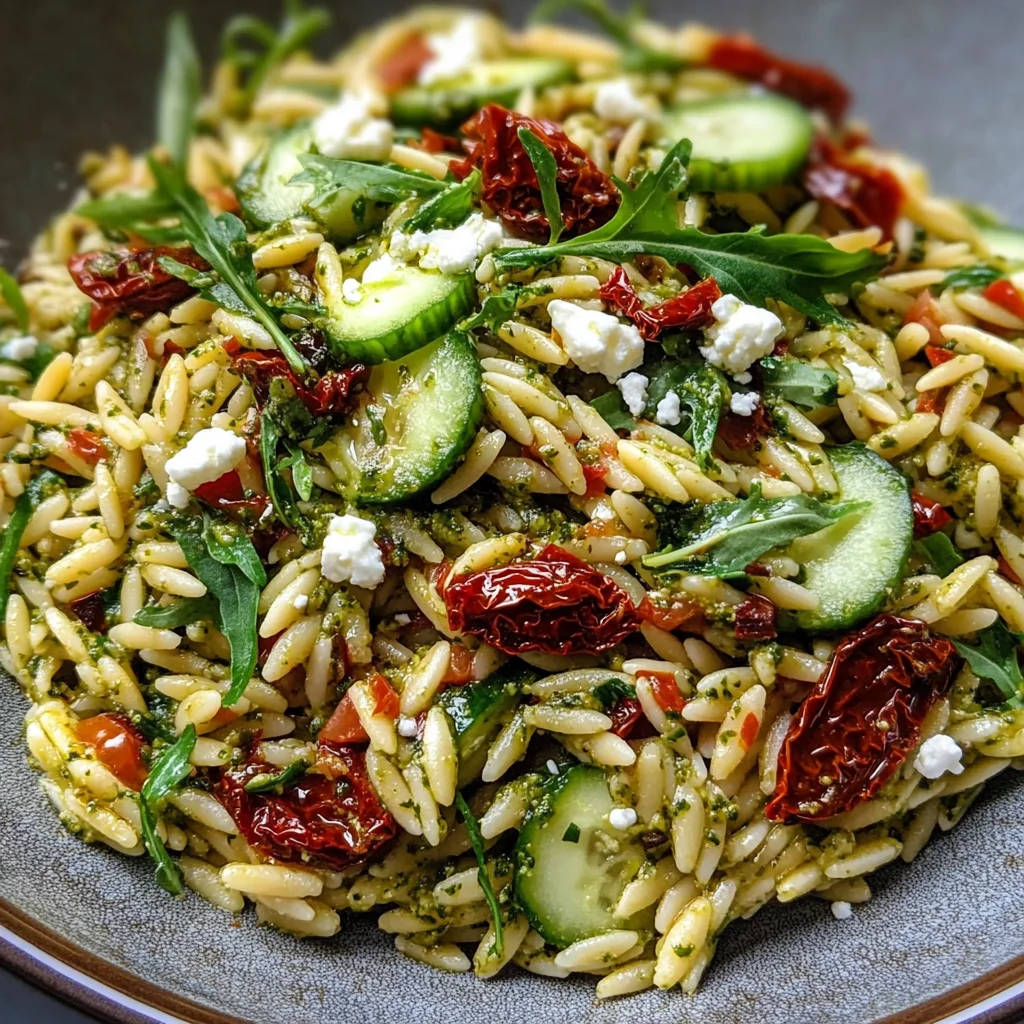 Sun Dried Tomato Orzo Pesto
