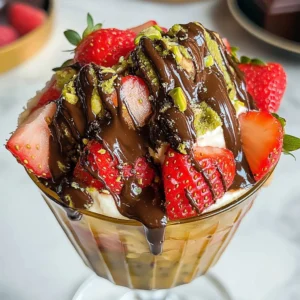 Viral Dubai Chocolate Strawberry Cup