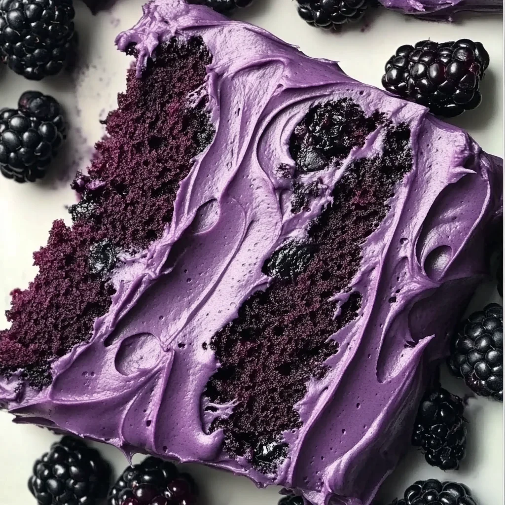 Blackberry Velvet Cake