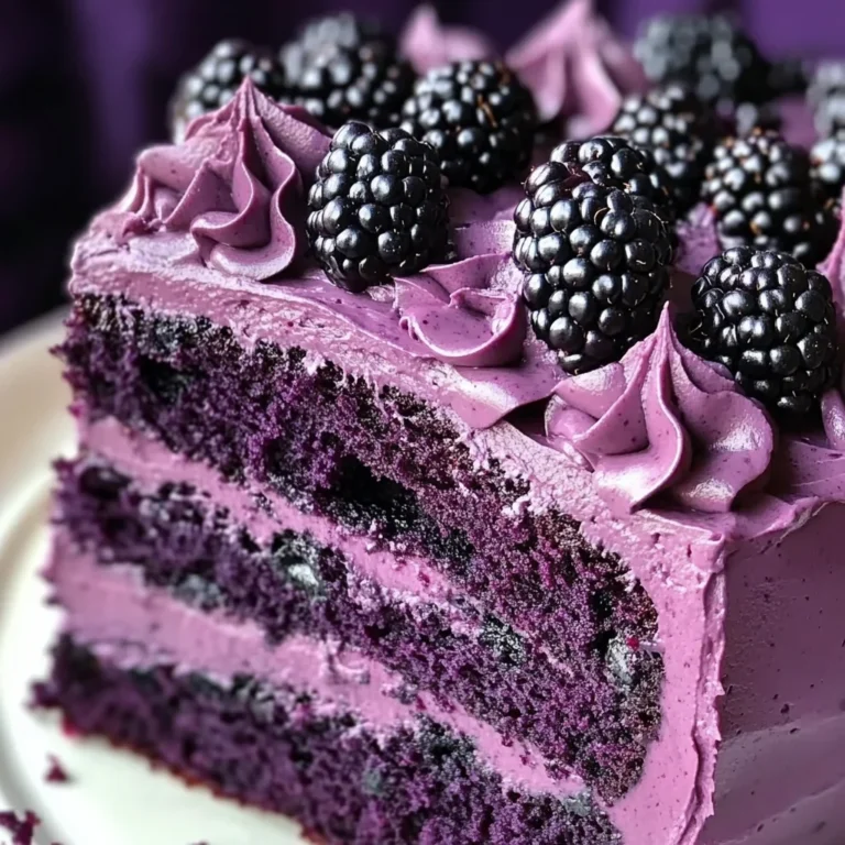 Blackberry Velvet Cake