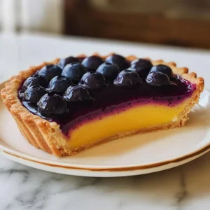 Blueberry–Lemon Curd Tart