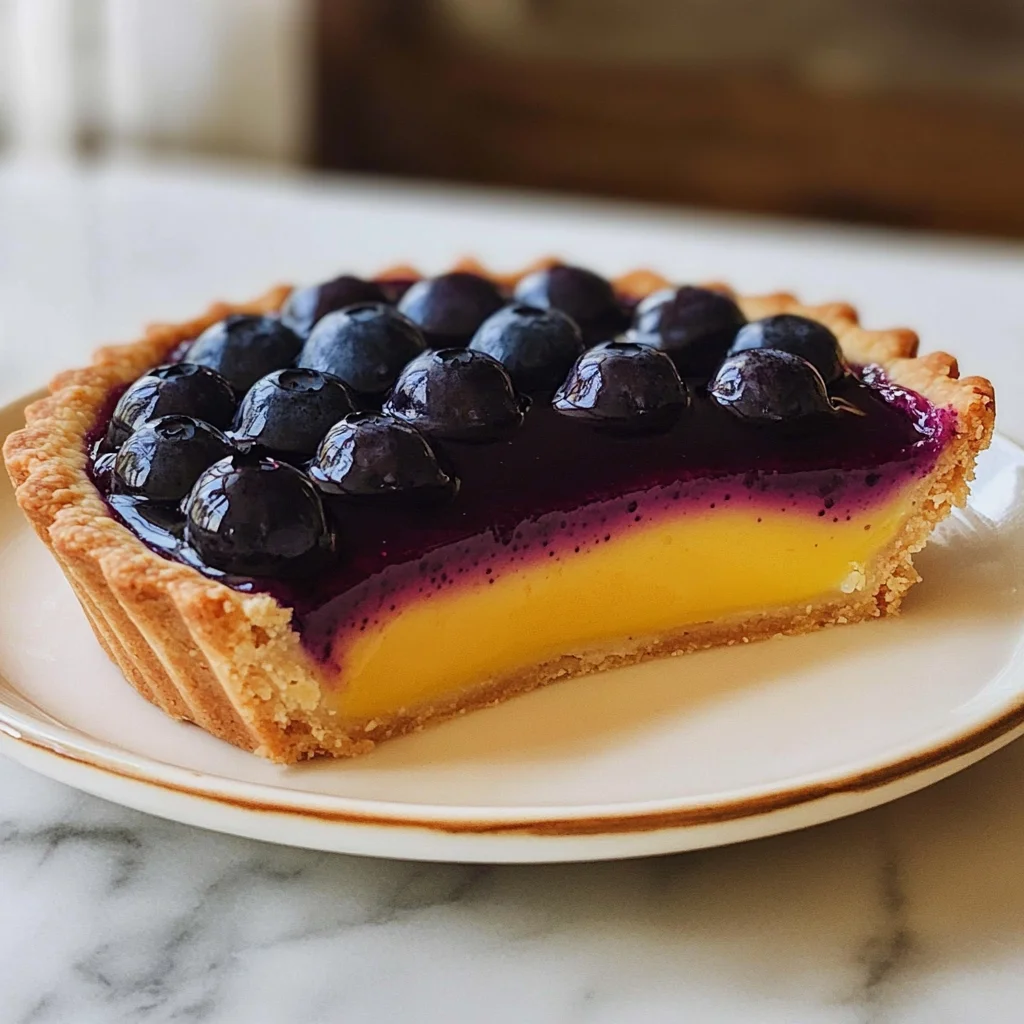 Blueberry–Lemon Curd Tart