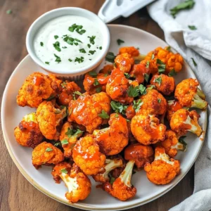 Buffalo Cauliflower Bites
