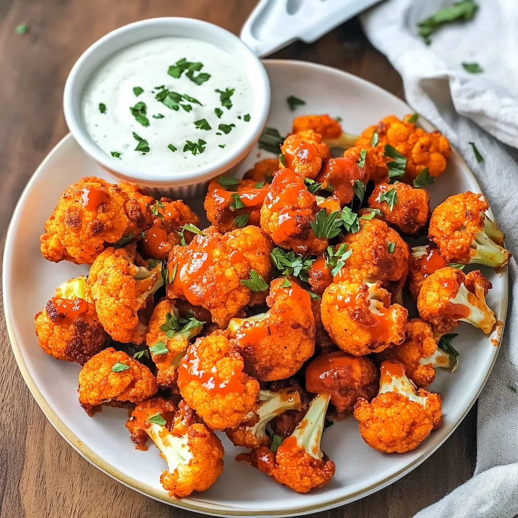 Buffalo Cauliflower Bites