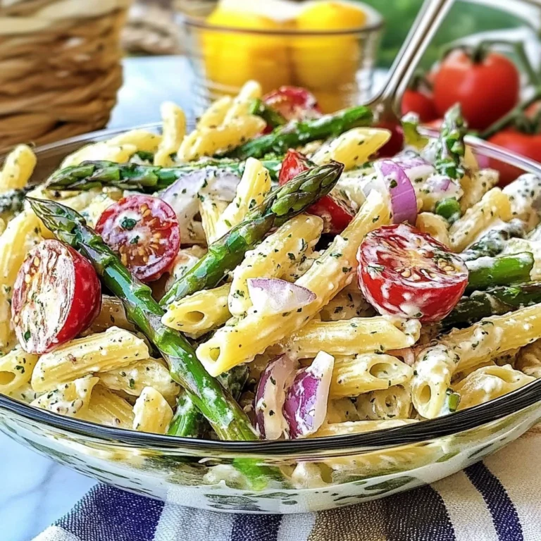 Creamy Asparagus Pasta Salad