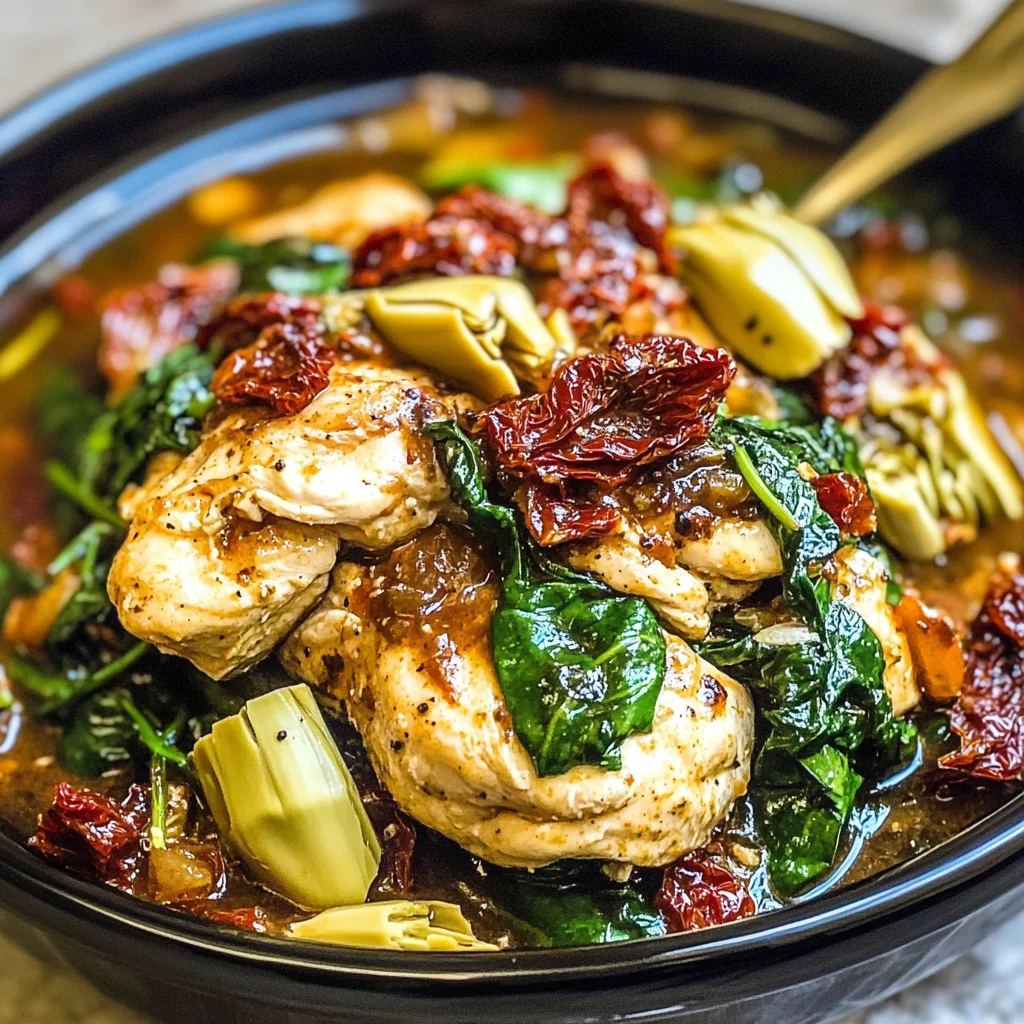 Crock Pot Tuscan Chicken