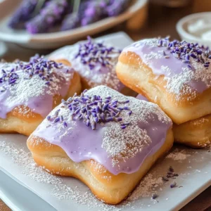 Delicious Lavender Vanilla Bean French Beignets