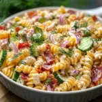 Dill Pickle Turkey Bacon Pasta Salad That Will Wow Your Taste Buds