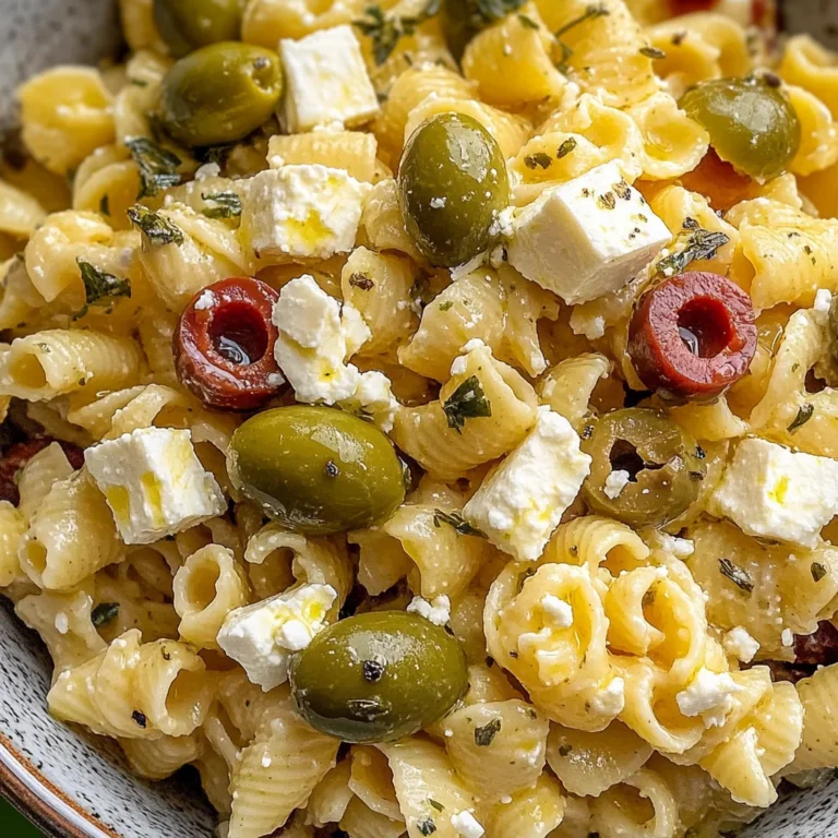 Dirty Martini Pasta Salad
