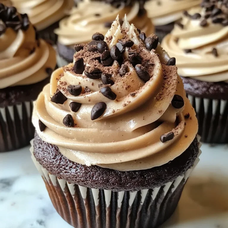 Espresso Brownie Cupcakes with Coffee Buttercream