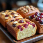 Four Sweet Mini Loaves from One Dough