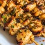 Garlic Parmesan Chicken Skewers