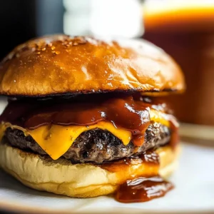 Grilled BBQ Burgers