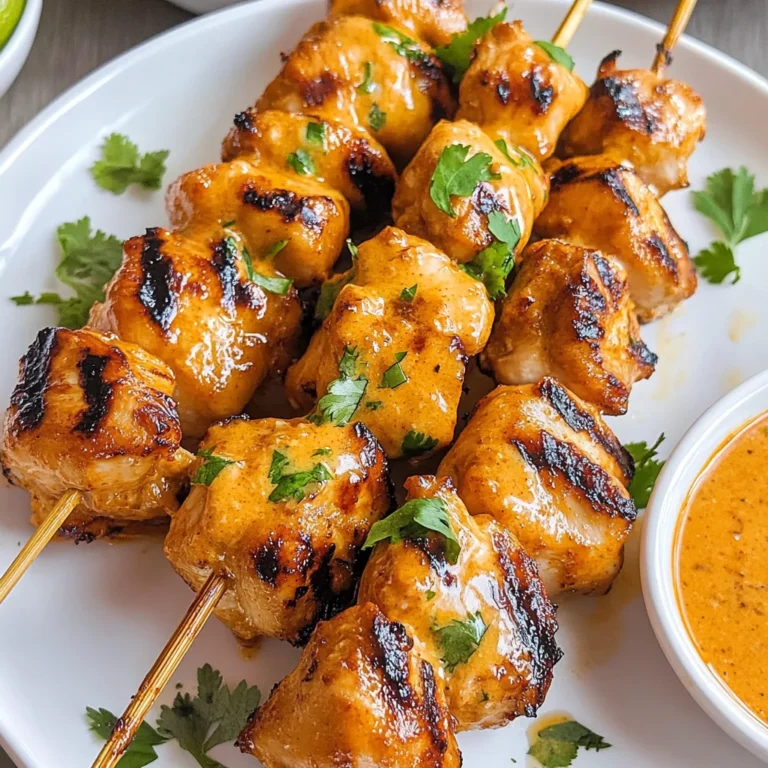 Grilled Bang Bang Chicken Skewers