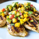 Grilled Chicken with Mango Avocado Salsa