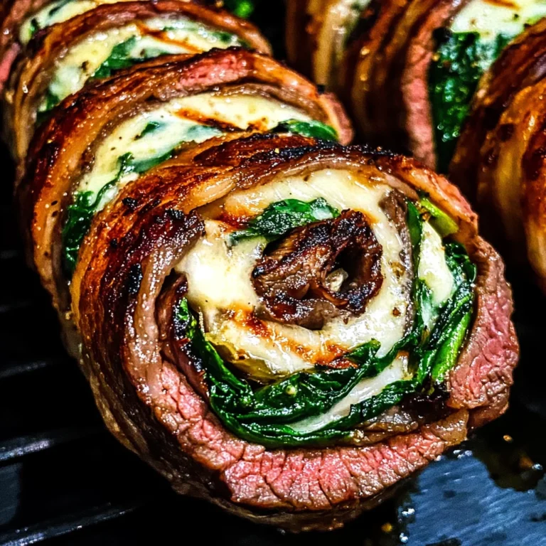 Grilled Flank Steak Pinwheels