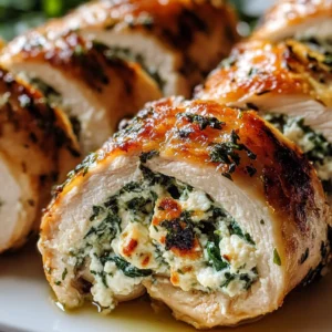 Herbed Ricotta Stuffed Chicken Rolls