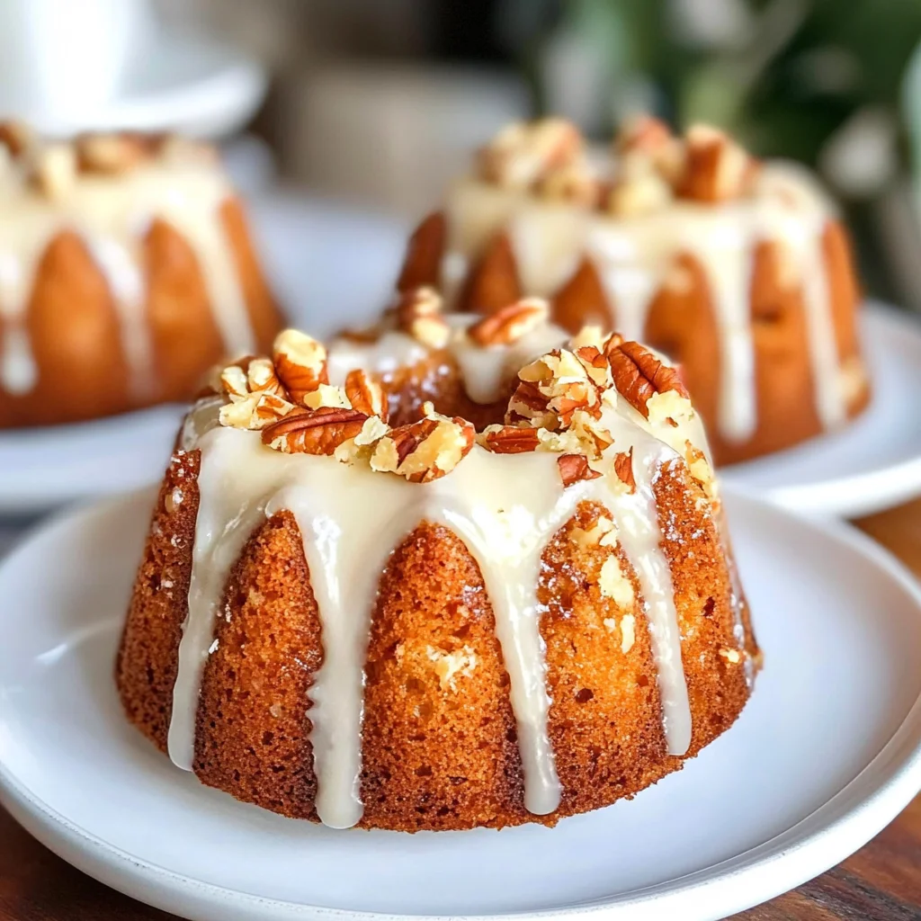 Hummingbird Mini Bundt Cakes