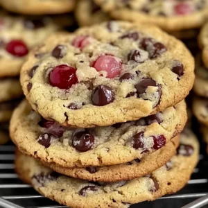 Irresistible Classic Maraschino Cherry Choco Chip Cookies