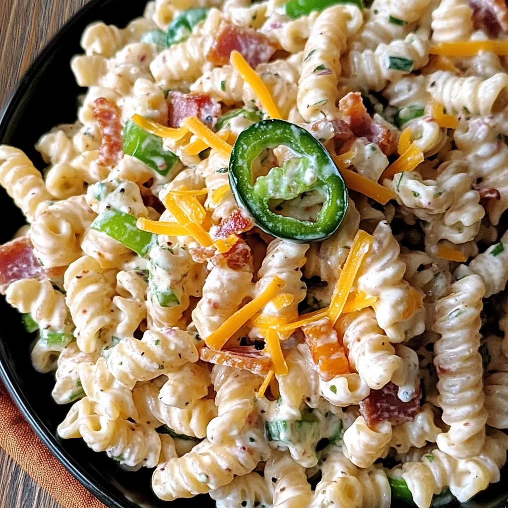 Jalapeno Popper Pasta Salad